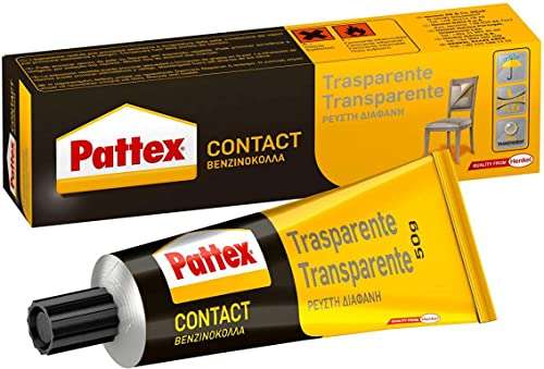 Pattex Cola de contacto, para trabajos de bricolaje, color transparente, 50gr