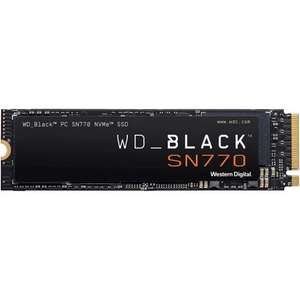 WD BLACK SN770 2TB NVMe SSD Lectura 5150 MB/s Escritura 4850 MB/s