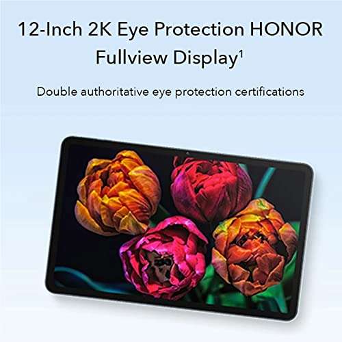 HONOR Pad 8 Tableta de 6GB 128GB, Pantalla de 12" 2K Full View Eye Protection, 8 Altavoces, 7250mAh 22.5W Fast Charge, Android 12 WiFi