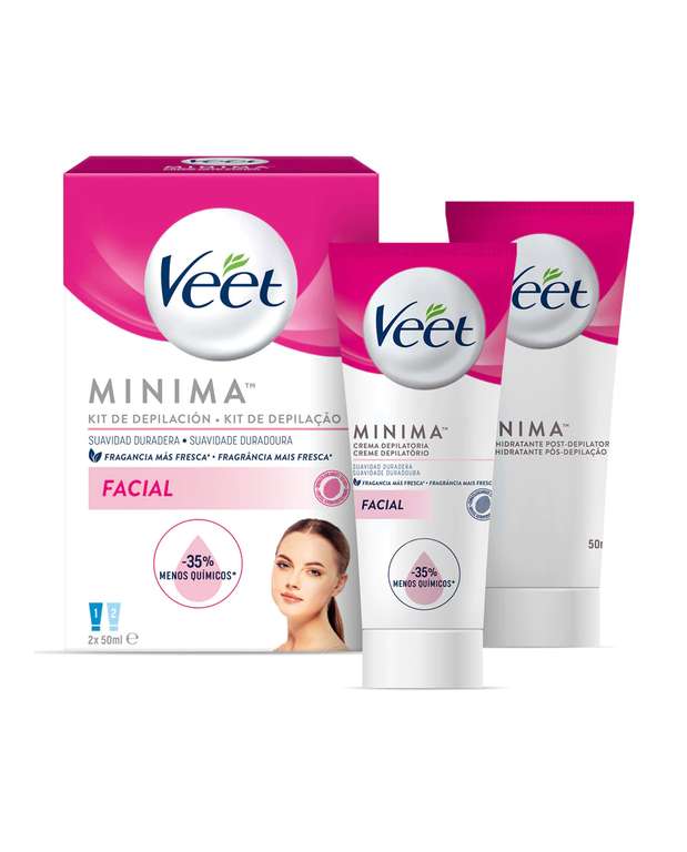 Veet Minima Kit - Crema depilatoria facial