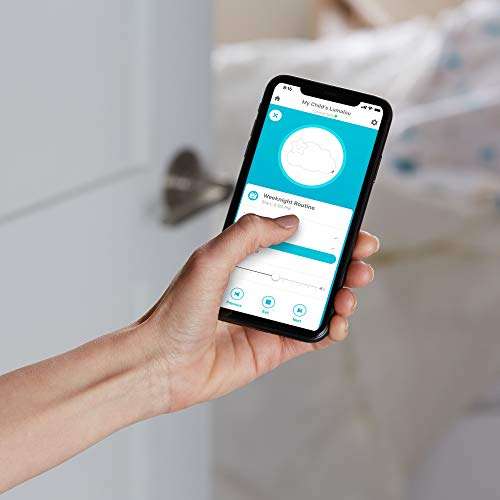 Fisher-Price Lumalou Lámpara Rutinas de Sueño - Producto para Bebés - 3 en 1 - Interactivo - Smart Connect App - Regalo para Niños