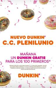 Un donuts gratis mañana para los 100 primeros en Dunkin Donuts de C.C. Prenilunio ( Madrid )