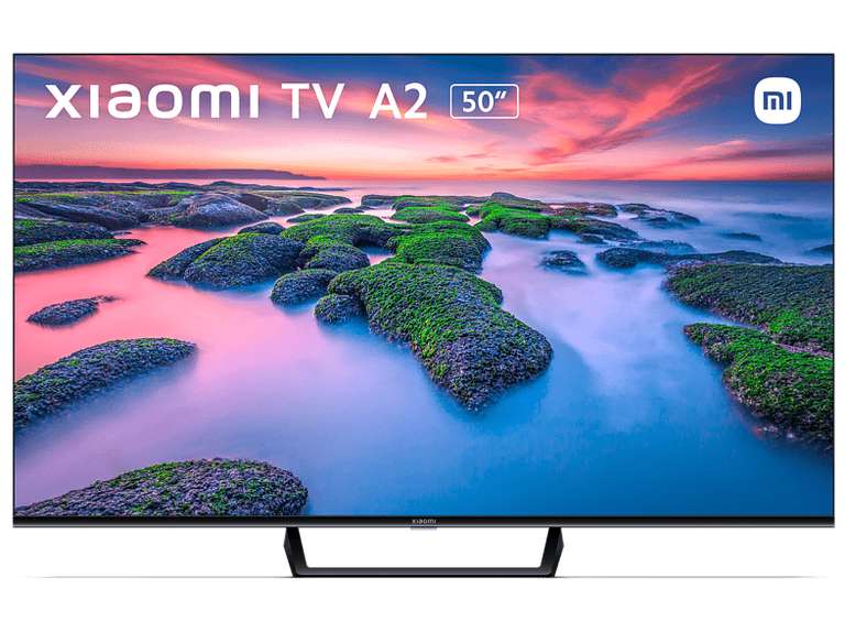 TV LED 50" - Xiaomi TV A2, UHD 4K, Smart TV, HDR10, Dolby Vision, Dolby Audio, DTS-HD, Inmersive Limitless Unibody, Negro