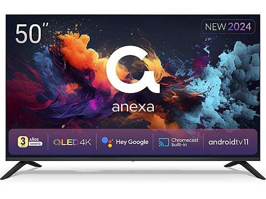 TV QLED 50" Anexa Android TV [43" y 40" también en oferta]