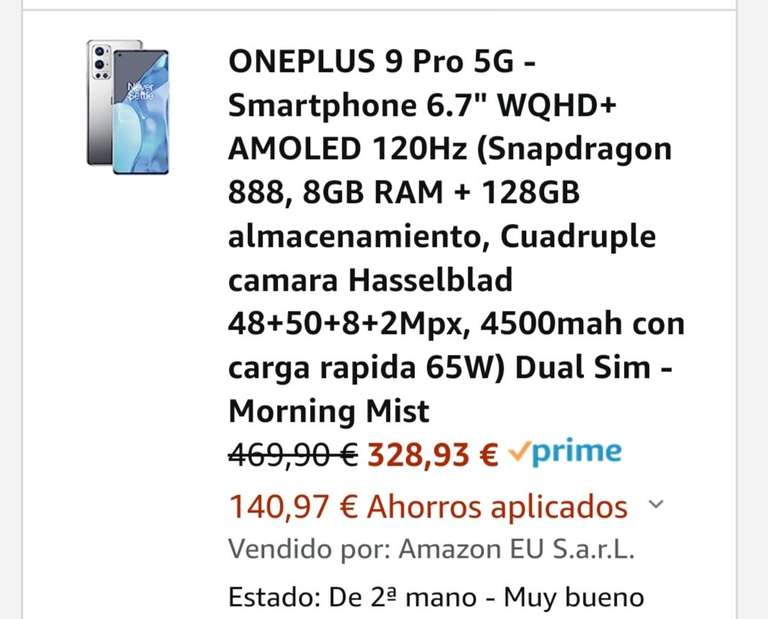 Reaco OnePlus 9 Pro 8+128