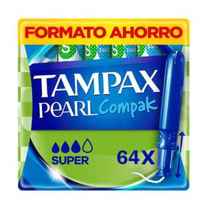 Tampax pearl compak de 64 unidades {Con nueva cuenta sale a 11,77€}