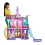 Mattel Disney Princess Castillo aventuras reales Casa de muñecas con dos pisos, muebles y accesorios, con luces y sonidos, juguete +3 años