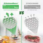 Bolsas Envasar Al Vacio Alimentos: KitchenBoss Bolsas Para Envasar Al Vacio Alimentos para Envasadora al Vacío, 3 Rollos 28x500 CM