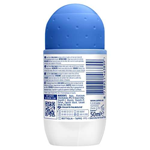 Sanex Dermo Extra Control Desodorante Roll-On, Pack 18 Uds x 50 ml ( 3 pack )