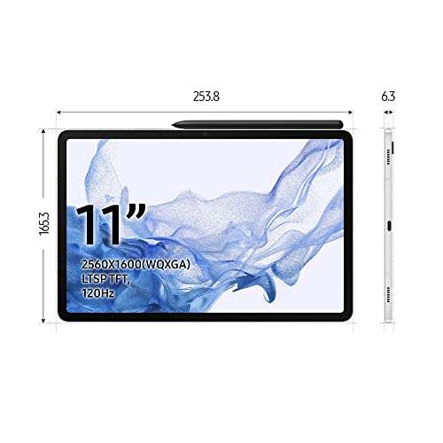 SAMSUNG Tablets Marca Modelo Galaxy Tab S8 WiFi (128GB) plata