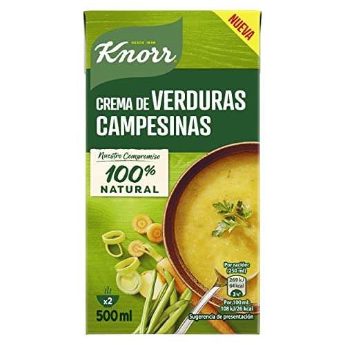 Pack de cremas campesinas marca Knorr [ 4 unidades de 500 ML ]