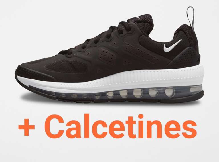 Zapatillas Nike Air Max Genome + Calcetines Nike Everyday de Regalo. Tallas de la 35 a la 39.