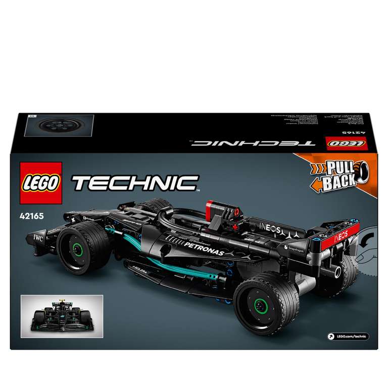 LEGO Technic Mercedes-AMG F1 W14 E Performance Pull-Back Coche de Carreras de Fórmula 1 de Juguete para Niños y Niñas de 7 Años o Más, 42165