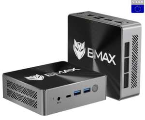 Mini PC BMAX B8 Pro, Core i7-1255U 10 Núcleos 4,7 GHz, 24 GB DDR5, 1 TB NVMe SSD, WiFi, Bluetooth 5.2, 2* HDMI, 3 tipo C, 2 USB3 RJ45