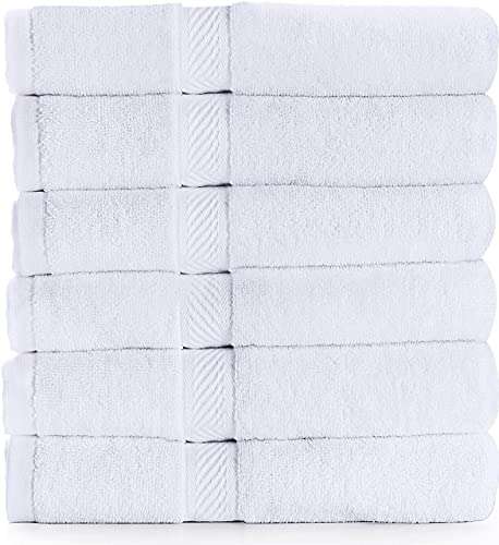 Utopia Towels (Paquete de 6 Juego de Toallas de baño, 100% algodón Hilado en Anillo (60 x 120 CM) Mediana, Alta absorción, Secado rápido