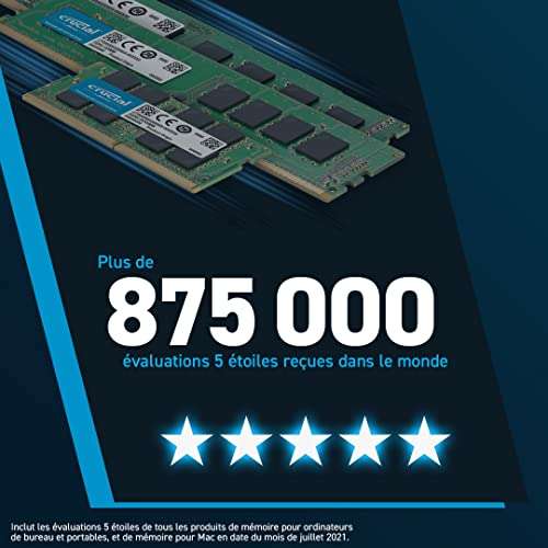 Crucial RAM 32GB Kit (2x16GB) DDR5 4800MHz CL40 Memoria de Escritorio CT2K16G48C40U5