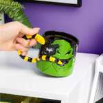 Pesadilla antes de Navidad Oogie Boogie Taza 3D de cerámica que brilla en la oscuridad, licencia oficial Disney
