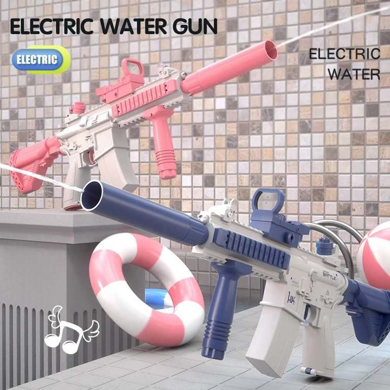 Pistola de agua eléctrica totalmente automática (2 colores)