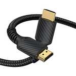 Cable HDMI Nylon Trenzado,3 metros, 48Gbps,8K@60Hz 4K@120Hz
