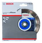Bosch Professional Disco de diamante Standard for Stone (piedra, 125 x 22,23 x 1,6 x 10 mm, accesorios para amoladora)