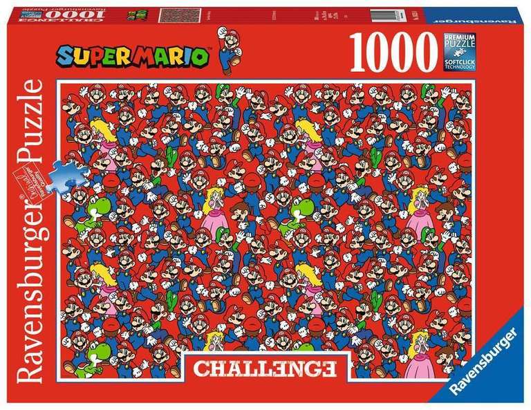 Puzzle: Super Mario Challenge, Puzzle 1000 Piezas, Puzzles para Adultos, Puzzle 1000 Piezas Adultos, Pegamento Puzzle para Enmarcar.
