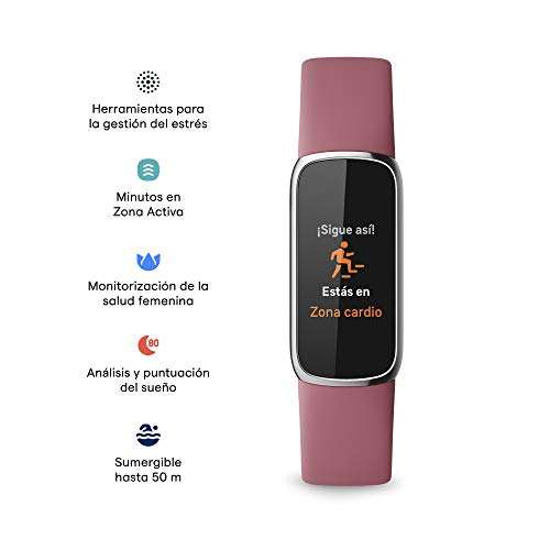 Fitbit Luxe Elegante Pulsera de Actividad y Bienestar con 6 Meses de Suscripción a Fitbit Premium Incluida