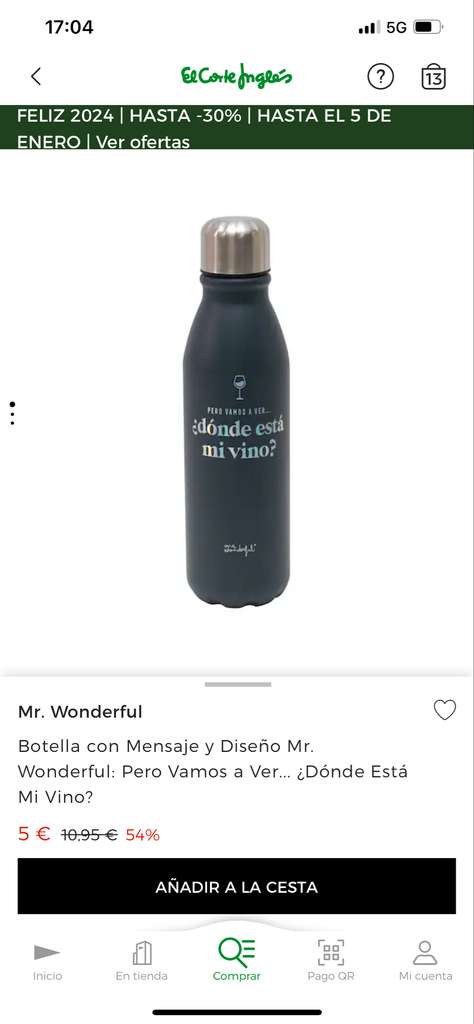 Botella Mr.wonderful con mensaje ¿dónde está mi vino? » Chollometro