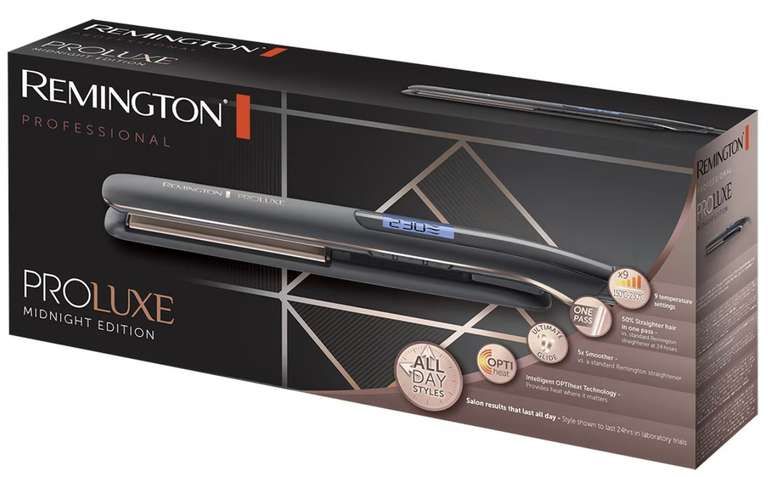 Plancha del pelo Remington Proluxe Midnight Edition S9100B · Remington · El  Corte Inglés