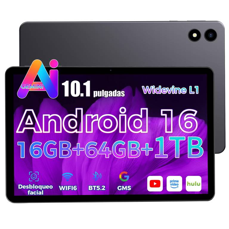 Tablet 10»» Android 16 Gemini AI 53% + cupón 5€ – ~89,99€ en vez de 199,99€