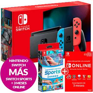 Consola Nintendo Switch + Juego Switch Sports + 3 Meses Online