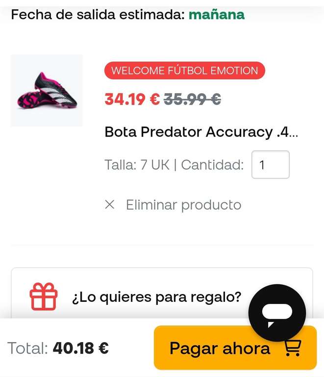 Botas de fútbol adidas Predator Accuracy. 4 FxG para adultos. Tallas de 39 a la 45. Opción de personalizar y accesorios.