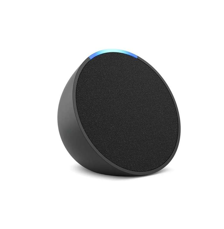 Amazon Echo Pop (Negro y blanco) Altavoz inteligente Bluetooth (Recogida gratis) (Envio gratis comprando dos und.)