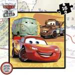 Maleta Cars | Set de 4 Puzzles Infantiles progresivos de 12 a 25 Piezas.