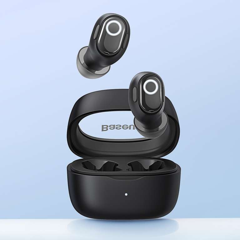 Baseus-auriculares inalámbricos WM02 con TWS, cascos con Bluetooth 5,3, Mini y compactos, cómodos de llevar, batería de 25 horas de duración