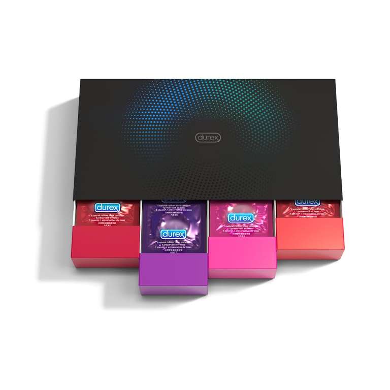 (Precio mínimo) Durex Love Condones en elegante caja – Variedad, práctico y discreto, protección fiable, olor agradable Pack de 30 unidades