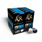 L'OR Espresso Descaffeinado Surtido de Cápsulas de Café Descafeinato y Ristretto | Intensidades 6 a 9 | 80 Cápsulas Compatibles Nespresso