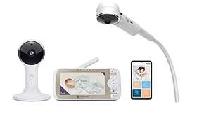 Motorola VM65X Connect / MBP 950 Halo - Video monitor de bebe con montaje en cuna - 5" Full HD 1080p Wi-Fi