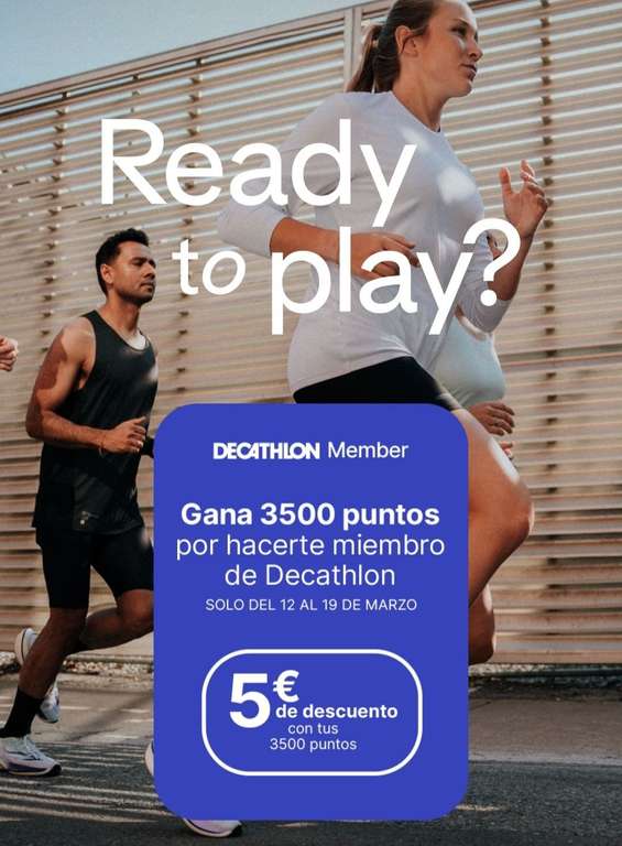 DECATHLON: 5€ de Descuento por hacerte miembro Decathlon