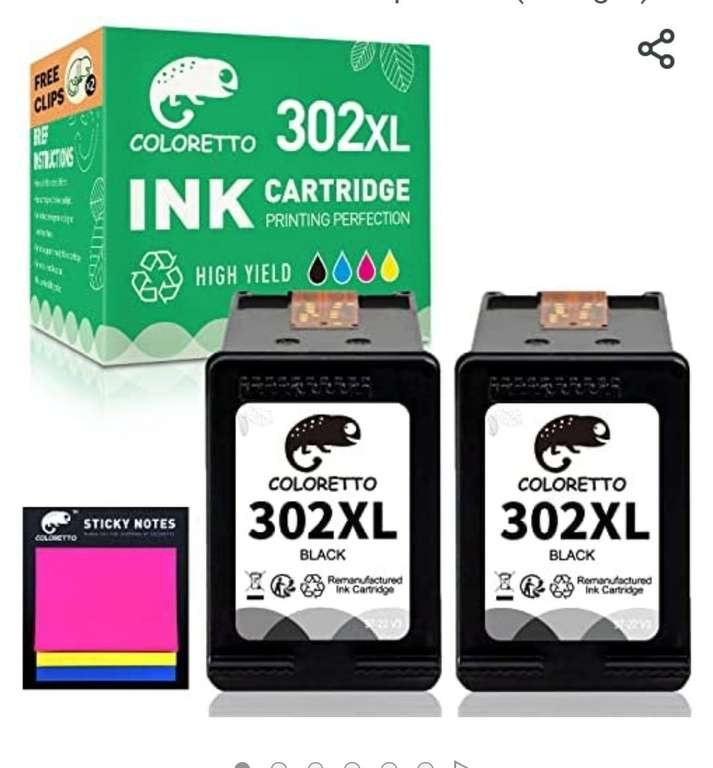 Cartuchos de tinta para HP 302 XL » Chollometro