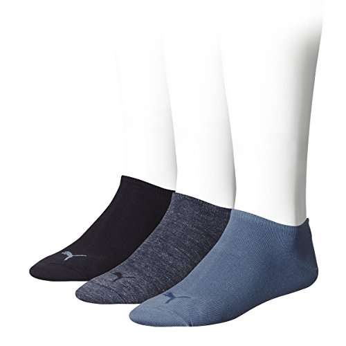 Pack 3 pares de calcetines unisex Puma Sneaker Plain (tallas de 39 a 46)