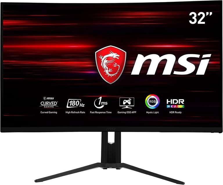 Monitor MSI 31" Curvo FHD 180Hz 1ms solo 249€