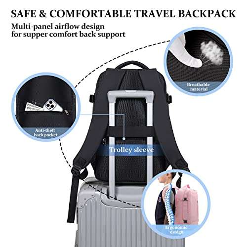 SZLX, mochila de viaje para mujer, gris, pequeña (2023