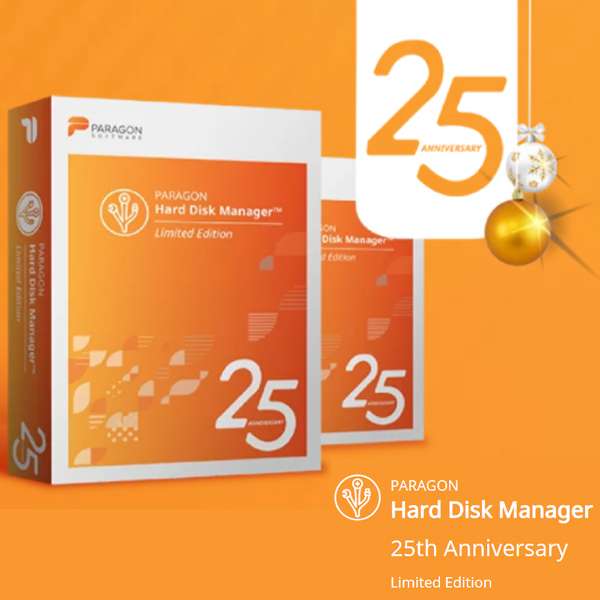 Paragon Hard Disk Manager [Licencia de por vida, 25 Anniversary LE]