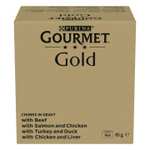 Purina Gourmet Gold Surtido Bocaditos en Salsa Gato Latas - 96 unid. x 85 gr