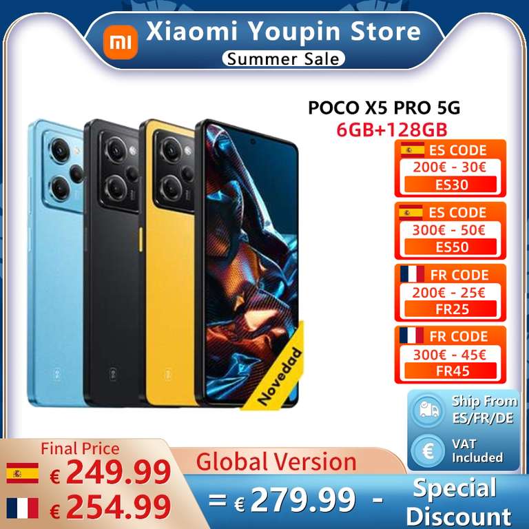 Poco X5 Pro 5G con 6GB/128GB - Desde España