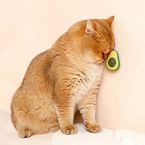 2PCS Bola de Catnip para Gatos con soporte de pared