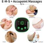 Masajeador EMS de pies, para Circulación Sanguínea y Alivio del Dolor Muscular - 6 Modos y 9 Intensidades