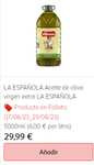 Aceite de oliva virgen extra LA ESPAÑOLA garrafa de 5 l. / (17/08/23 a 29/08/23) [ASTURIAS]