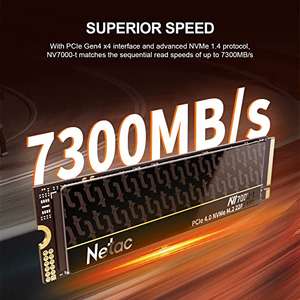 Netac NV7000-t 2TB, 7300mb/s y 6700mb/s