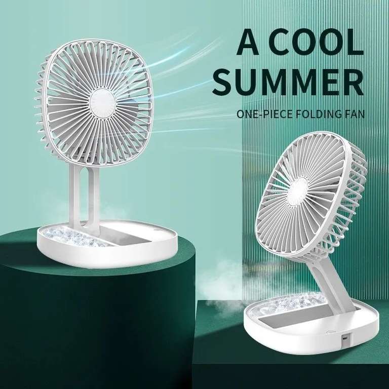 Mini ventilador plegable multifuncional: Frescura de verano en tu escritorio